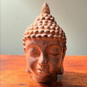 Buddha head statue 6” tall